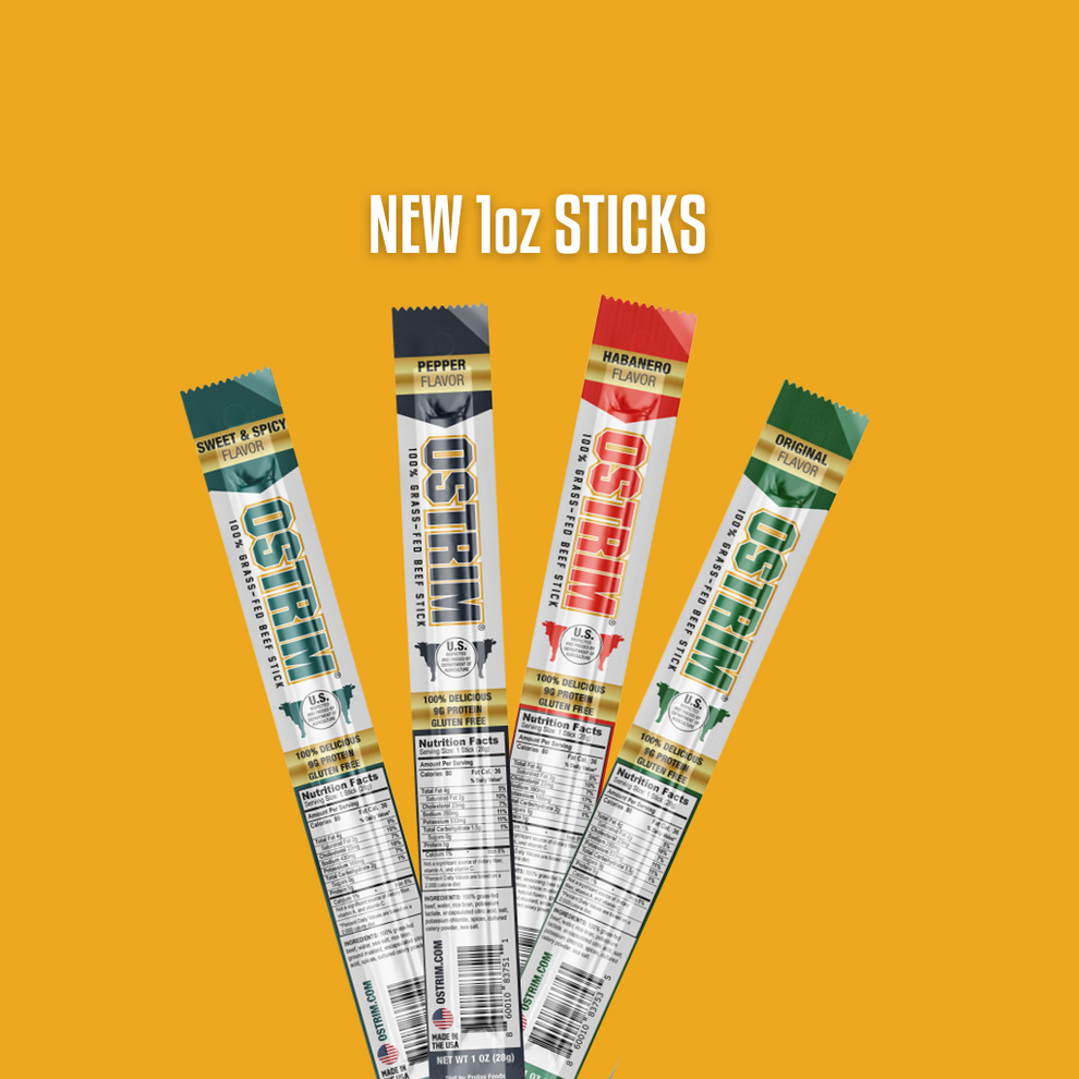 OSTRIM High Protein Beef Sticks Meat Sticks Shop Now Ostrim