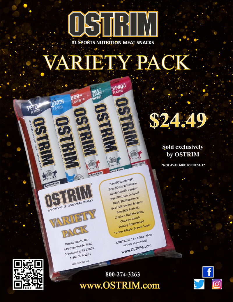 OSTRIM High Protein Beef Sticks Meat Sticks Shop Now